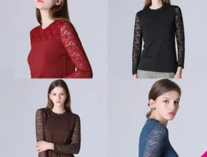 특가 플로럴 레이스 메탈 티블라우스 4종 핫 아이템